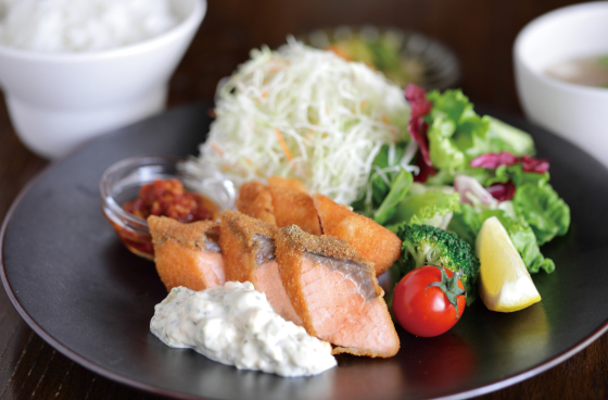 Fried Salmon with Housemade Tartar Sauce